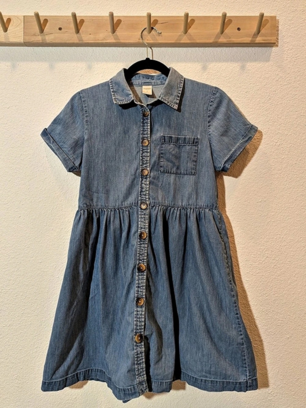 Arizona Jean Co Girls Shirt Dress Blue Size 16 Soft Slot Denim
